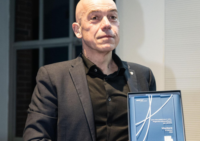 Il presidente di Ance Como Molteni “è avanti”: premiato per il suo magazzino automatizzato di design