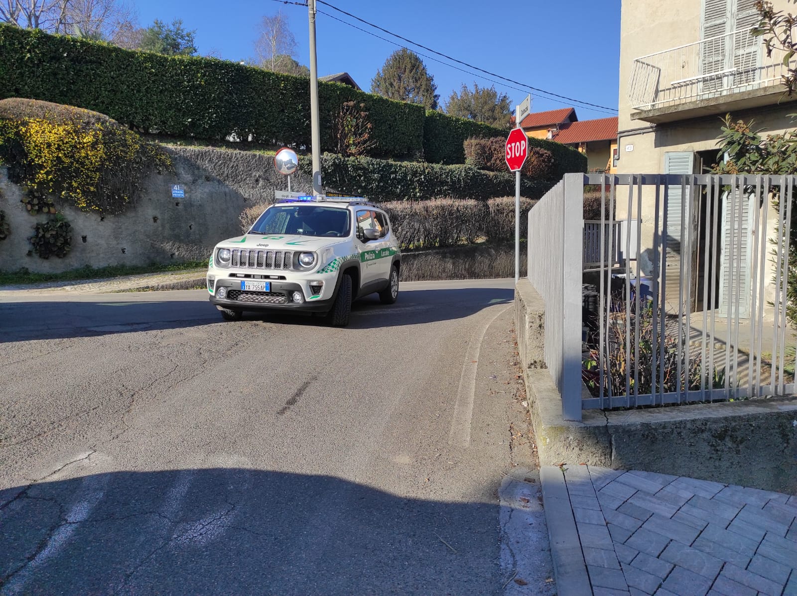 Incidente a Cantù, via degli Arconi