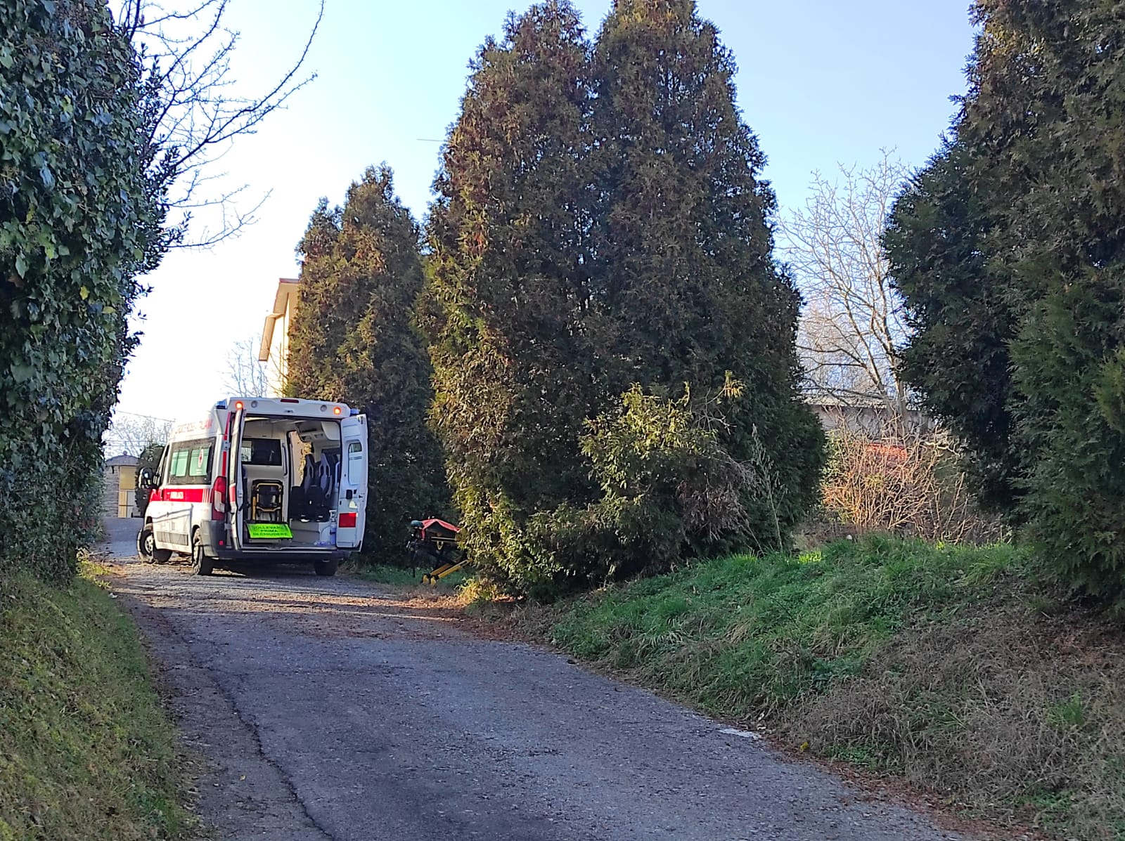 Incidente a Cantù, via degli Arconi