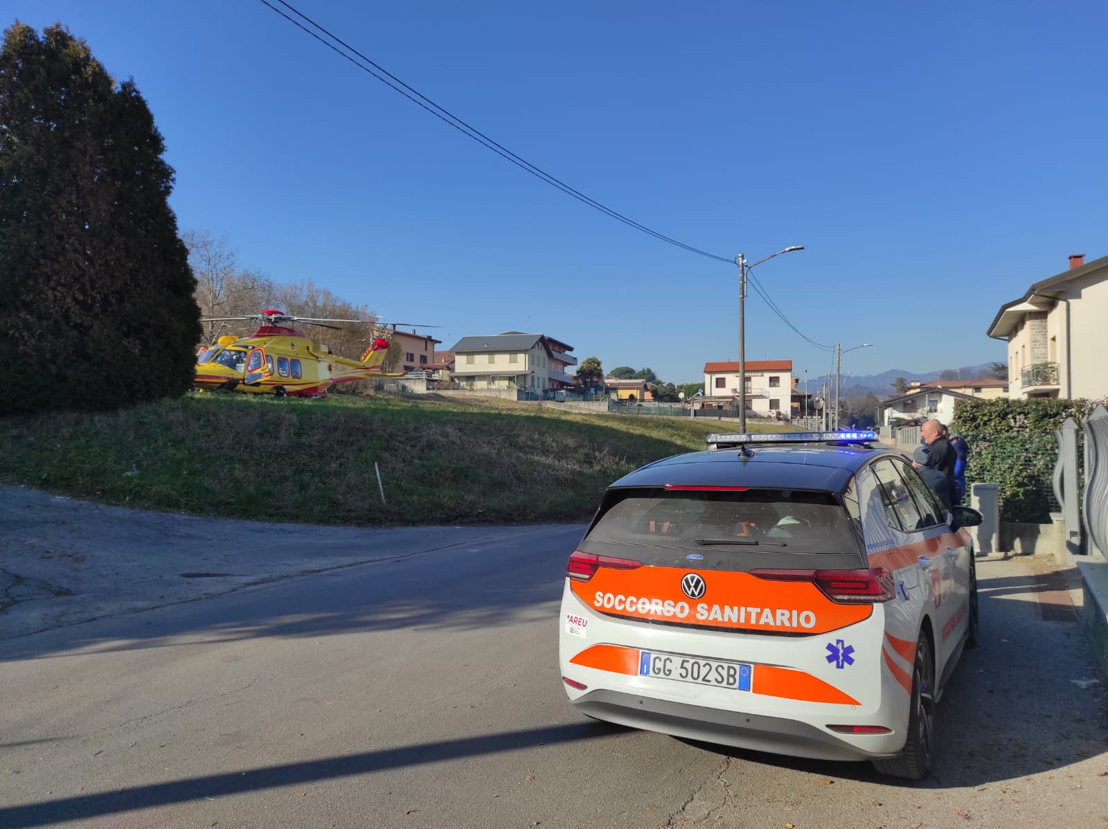 Incidente a Cantù, via degli Arconi