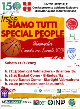 Pallacanestro lariana Siamo Tutti Special People