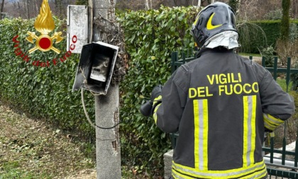 Contatore prende fuoco, intervengono i Vigili del fuoco