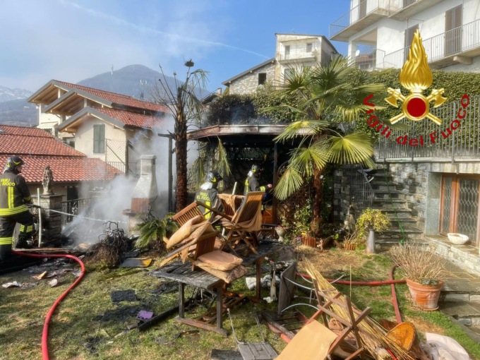 Scoppia la bombola del barbecue: due feriti a Gravedona
