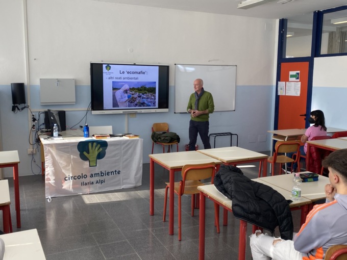 Lezione in classe all’istituto tecnico Romagnosi