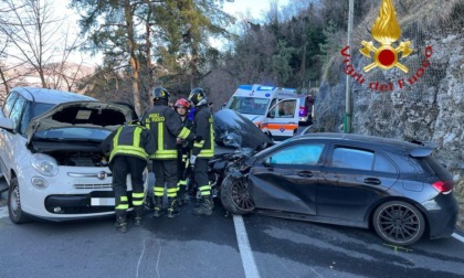 Frontale a Bellagio, soccorse tre persone