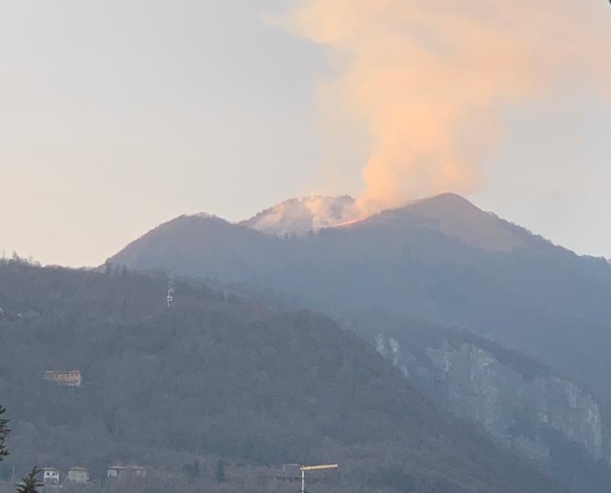 Incendio Monte Bollettone