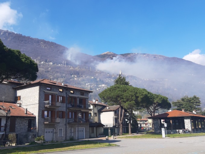 Incendio a Montemezzo