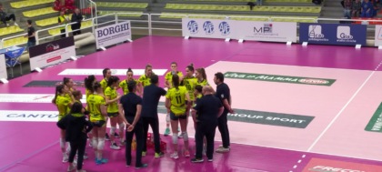 Albese Volley time out contro Perugia