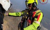 Escursionista bloccato sul Monte Barzaghino: soccorso dai Vigili del fuoco
