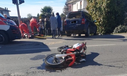 Incidente a Lomazzo: schianto tra auto e moto