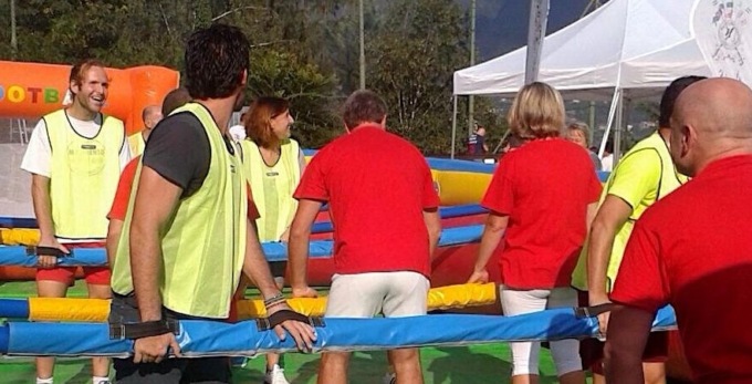 Canottieri Moltrasio Calcio balilla a Rovenna
