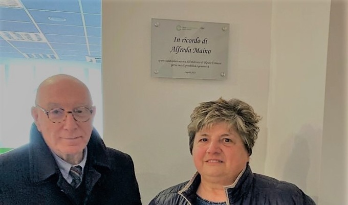 Casa di Comunità di Olgiate: all’ingresso una targa alla memoria di Alfreda Maino