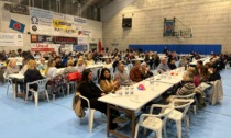 Cena di solidarietà per l'Ucraina: 270 commensali in palestra