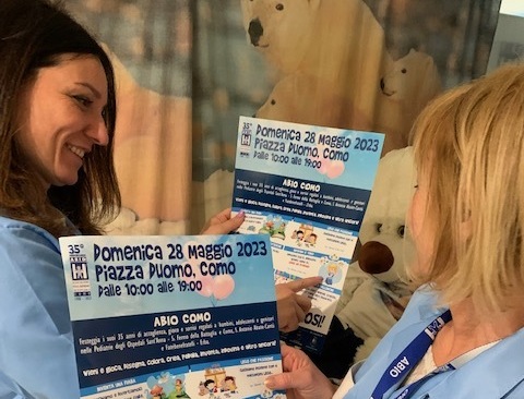 35 anni di gioia e solidarietà: ABIO Como celebra il suo anniversario a piazza Duomo