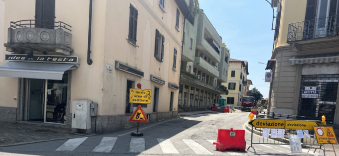 Continuano i lavori in via Majnoni con nuove restrizioni