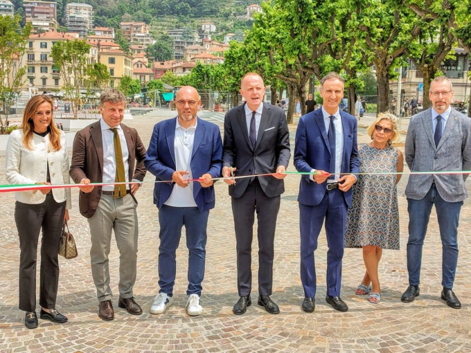 Riapre il lungolago a Como, Sertori: “Realizzati il 70% dei lavori”