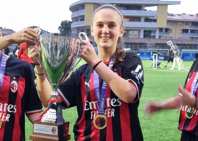 Elisa Parolo campionessa d’Italia col Milan Under 15