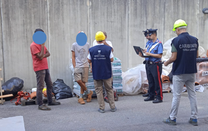 Controlli nei cantieri dopo i danni del maltempo: 8 persone deferite e 4 sospensioni dell’attività