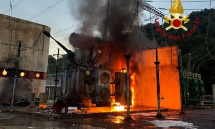 Cagno: prende fuoco la centrale dell'alta tensione