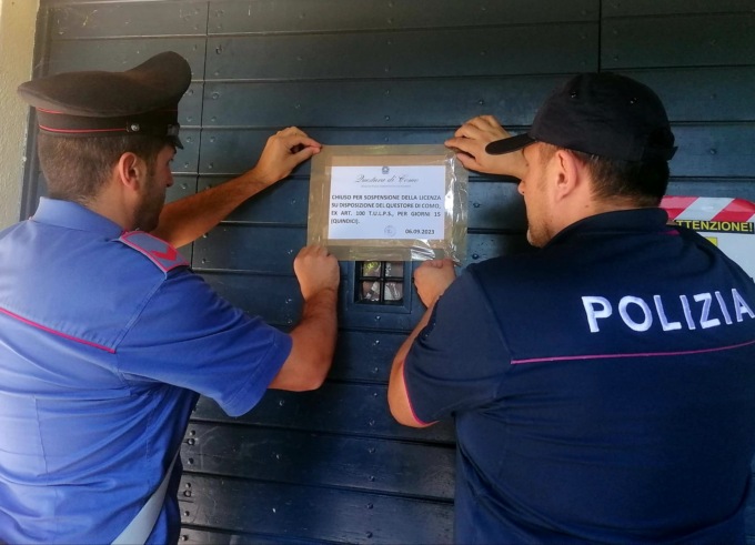 Bar frequentato da pregiudicati: risse e minacce. Il questore lo chiude