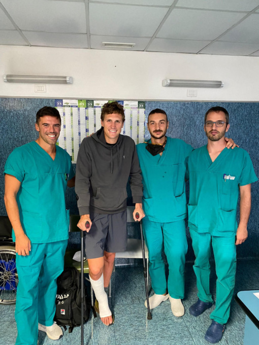 L’atleta della Nazionale di Short track su ghiaccio operato a Erba