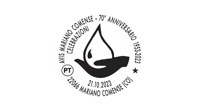 Poste Italiane dedica uno speciale annullo per il 70esimo anniversario di Avis Mariano Comense