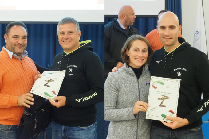 Luoni, Marinoni e Roceck della Canottieri Lario insigniti dall’Anac del Trofeo dei Campioni 2023