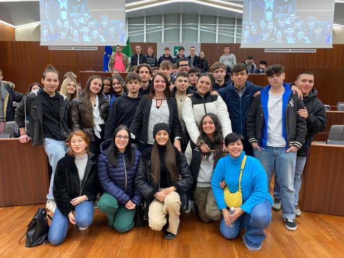 Gli studenti della Cometa in visita al Consiglio regionale a Palazzo Pirelli