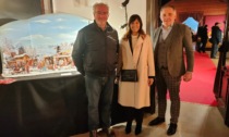 L'eurodeputata Tovaglieri in visita alla mostra presepi a Villa Casana