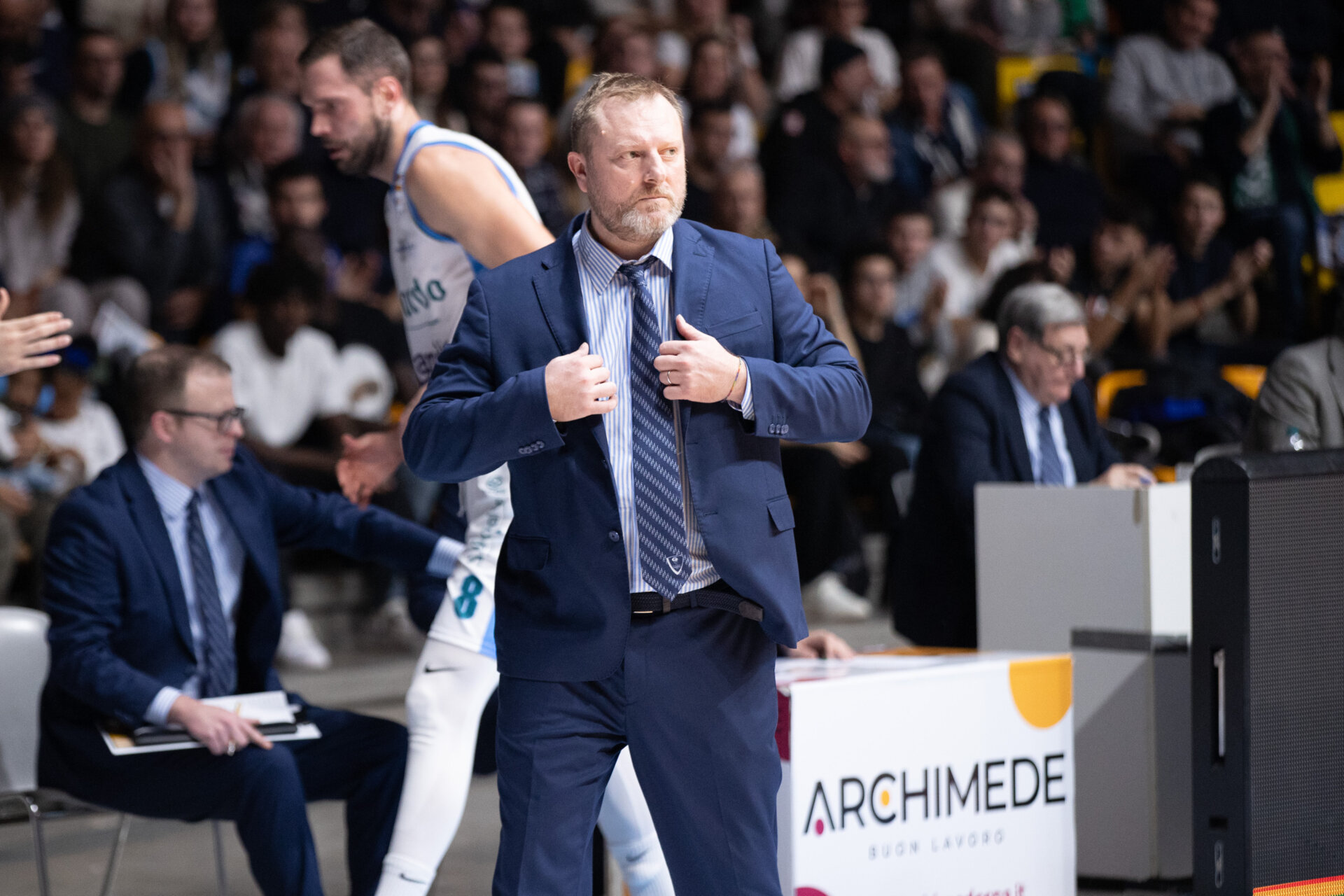 Pallacanestro San Bernardo Cantù coach Cagnardi