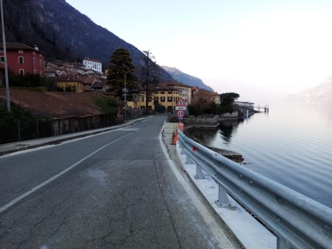 Al via i lavori di messa in sicurezza della Lecco Bellagio: dureranno 4 mesi