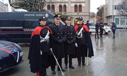 Per l'8 dicembre Carabinieri in piazza a Cantù con i mezzi più all'avanguardia