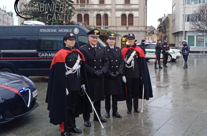 Per l’8 dicembre Carabinieri in piazza a Cantù con i mezzi più all’avanguardia