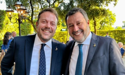 Matteo Salvini inaugura la sede della Lega