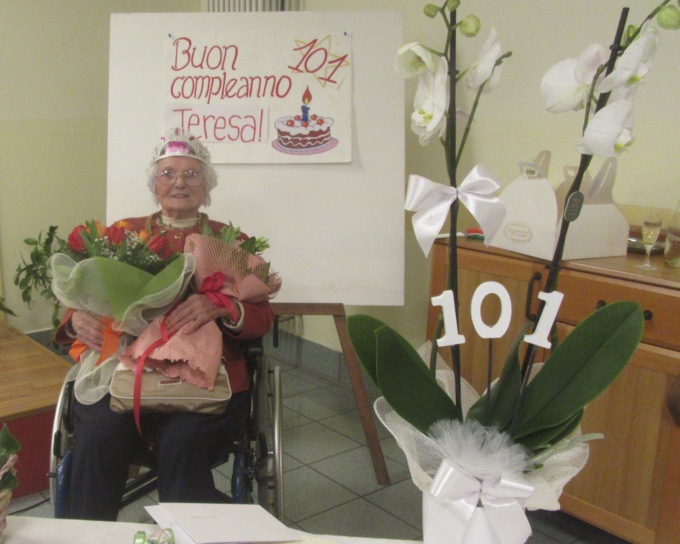 Fondazione Borletti in festa: nonna Teresina compie 101 anni