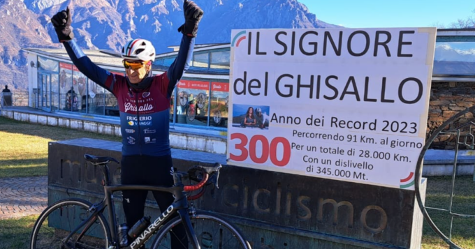 Il ciclista dei record: 300 volte sul Ghisallo