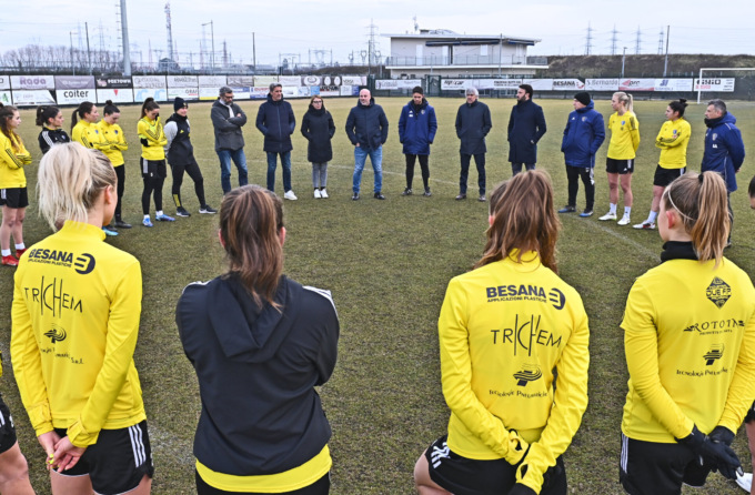 Como Women: il ct della Nazionale italiana Andrea Soncin ha fatto visita alla società lariana 