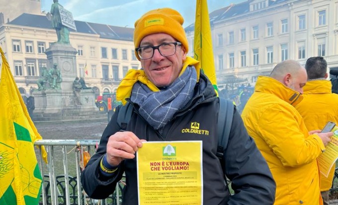 Coldiretti Como e Lecco tra i mille trattori in protesta a Bruxelles