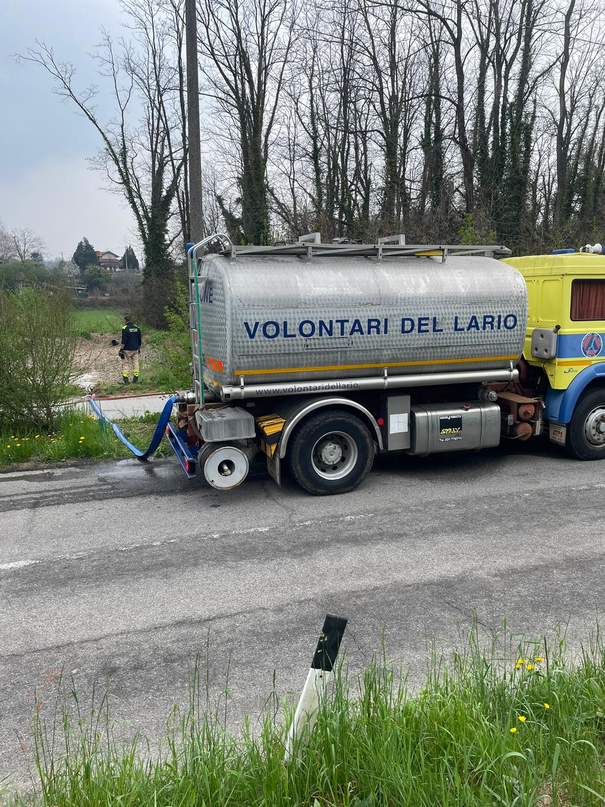 In secca il lago del parco del Lura