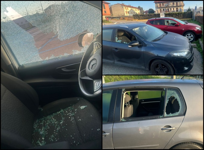 Finestrini rotti ad auto e furgoni: raid vandalico in via Conciliazione