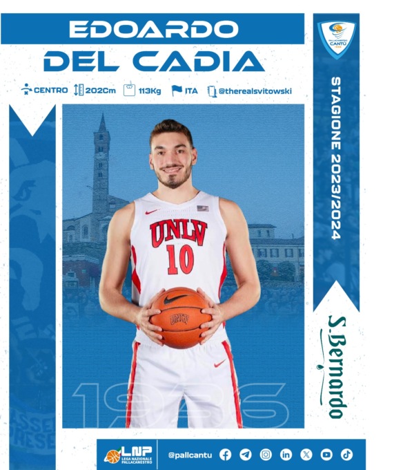 Pallacanestro Cantu: arriva il centro, è Del Cadia