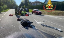 Incidente stradale, centauro trasportato in Elisoccorso a Varese