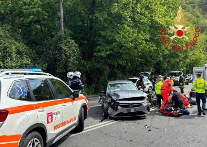 Incidente in via Oltrecolle: grave una donna