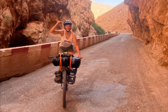Chiara e Omar in bici per il Marocco