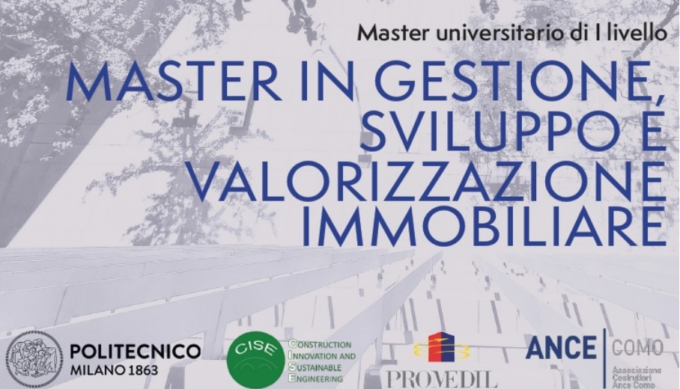 Ance lancia il Master in Gestione e Valorizzazione immobiliare