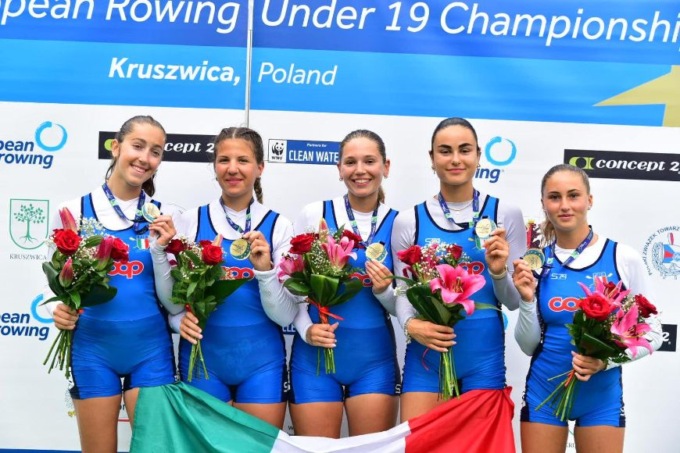 Canottieri Lario: atleti bianconeri sul podio agli Europei Under19 e al Trofeo Filippi
