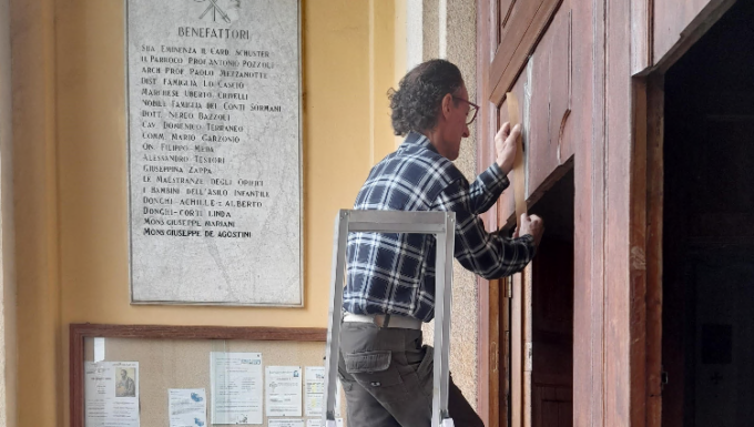 Alberto Galbiati, artista, ma anche volontario