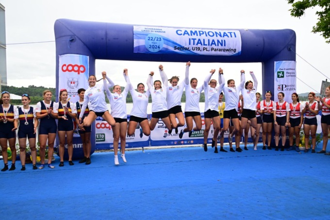 Tris tricolore per la Canottieri Lario ai campionati Italiani di Varese