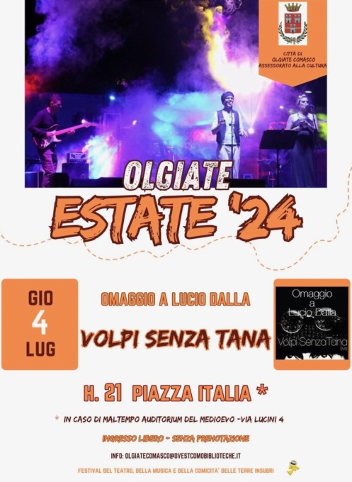 “Olgiatestate” invita al concerto tributo a Lucio Dalla
