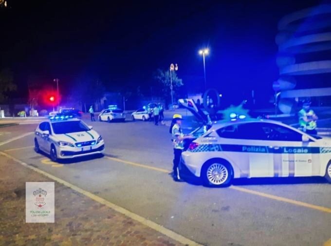Controlli straordinari della Polizia locale a Como